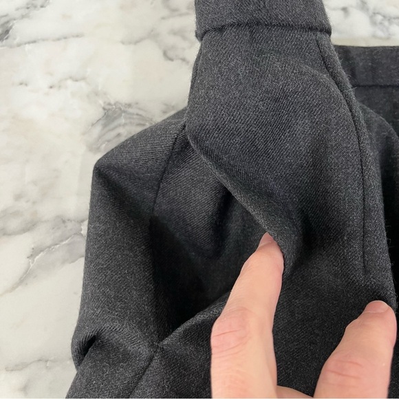 Vintage Pendleton wool midi maxi pencil skirt charcoal gray pockets modest 12 - Picture 4 of 11